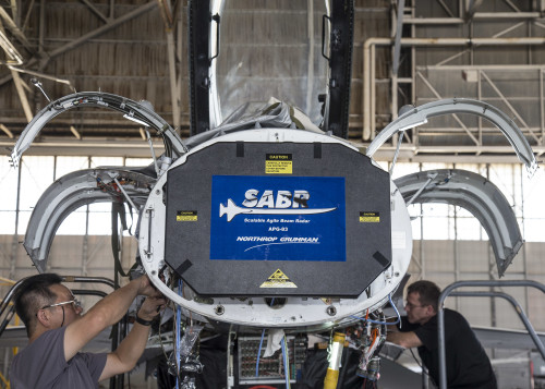 F-16 Radar Installation. July 23, 2015. Photographer: Bobbi Zapka