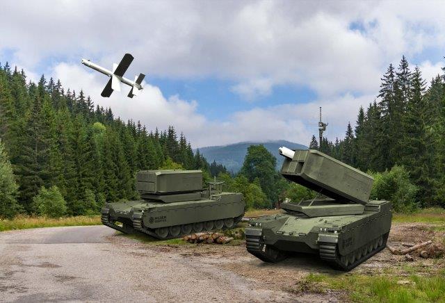 Milrem-Uvision.Multi-Canister-Launcher-