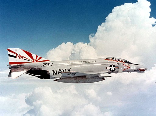 F-4N Phantom of VF-111 in flight in 1976