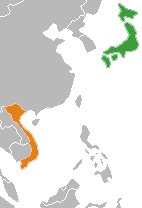 Japan Vietnam Locator
