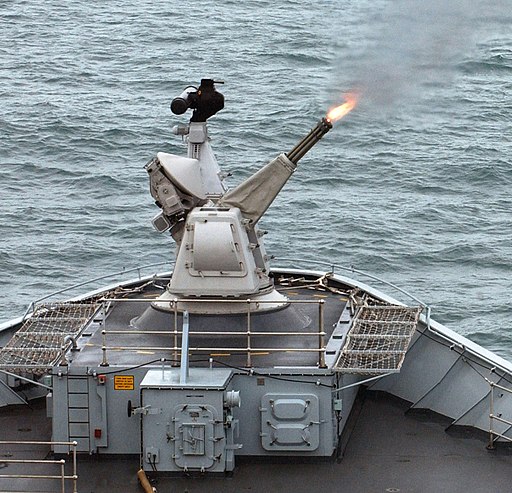 Goalkeeper CIWS Gun Opens Fire During Exercise at Sea MOD 45151583