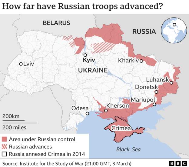 Operazioni Ucraina 5 marzo