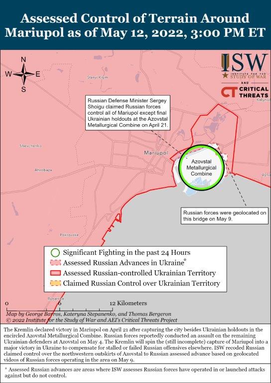 Mariupol Battle Map Draft May 12,2022