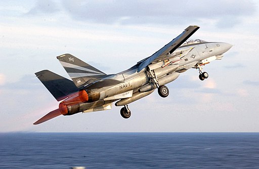 US Navy 021015-N-1810F-005 An F-14A Tomcat from the Black Knights of Fighter Squadron One Five Four (VF-154)