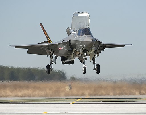 First vertical landing of an F-35B Lightning II March 18, 2010 100318-D-DG182-075