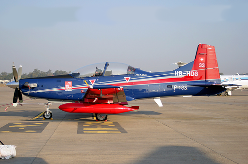 Pilatus PC-7 Mk II of Indian Air Force en route to Dundigal AFA, Hyderabad