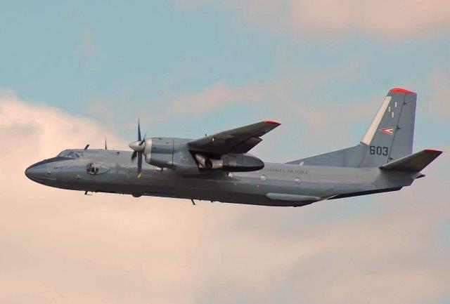 Hungarian_Air_Force_Antonov_An-26_departs_RIAT_14thJuly2014_arp